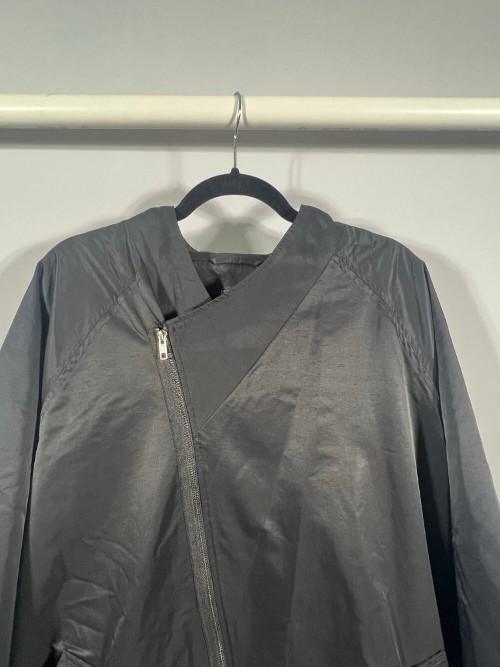 Eileen Fisher Jacket Womens Full Zip Asymmetrical XL Minimalist Lagenlook Luxe - Picture 4 of 7